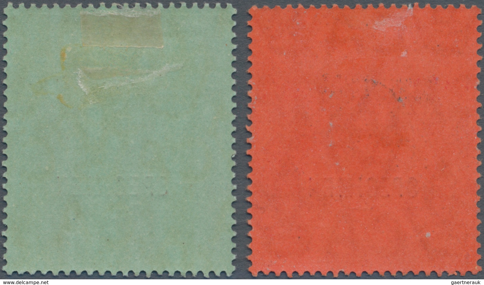 Britisch-Ostafrika Und Uganda: 1912/1921, Definitives KGV, 100r. Purple And Black/red And 500r. Gree - East Africa & Uganda Protectorates