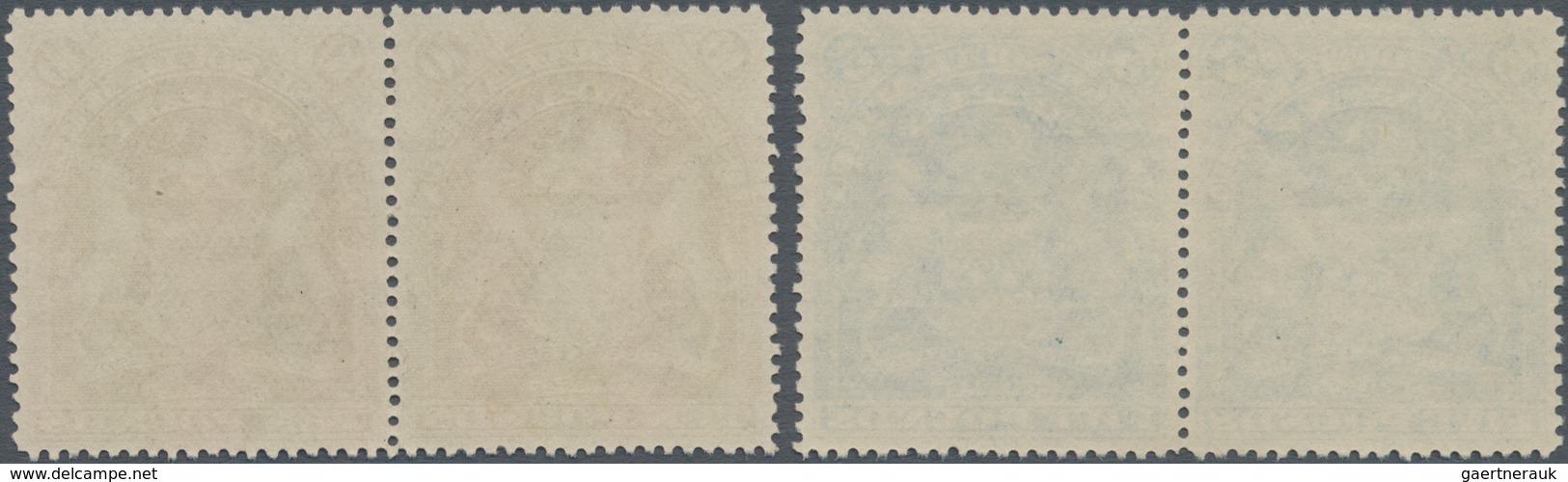 Britische Südafrika-Gesellschaft: 1901, £5 Deep Blue And £10 Lilac, Each In Horizontal Pair, Unused - Zonder Classificatie