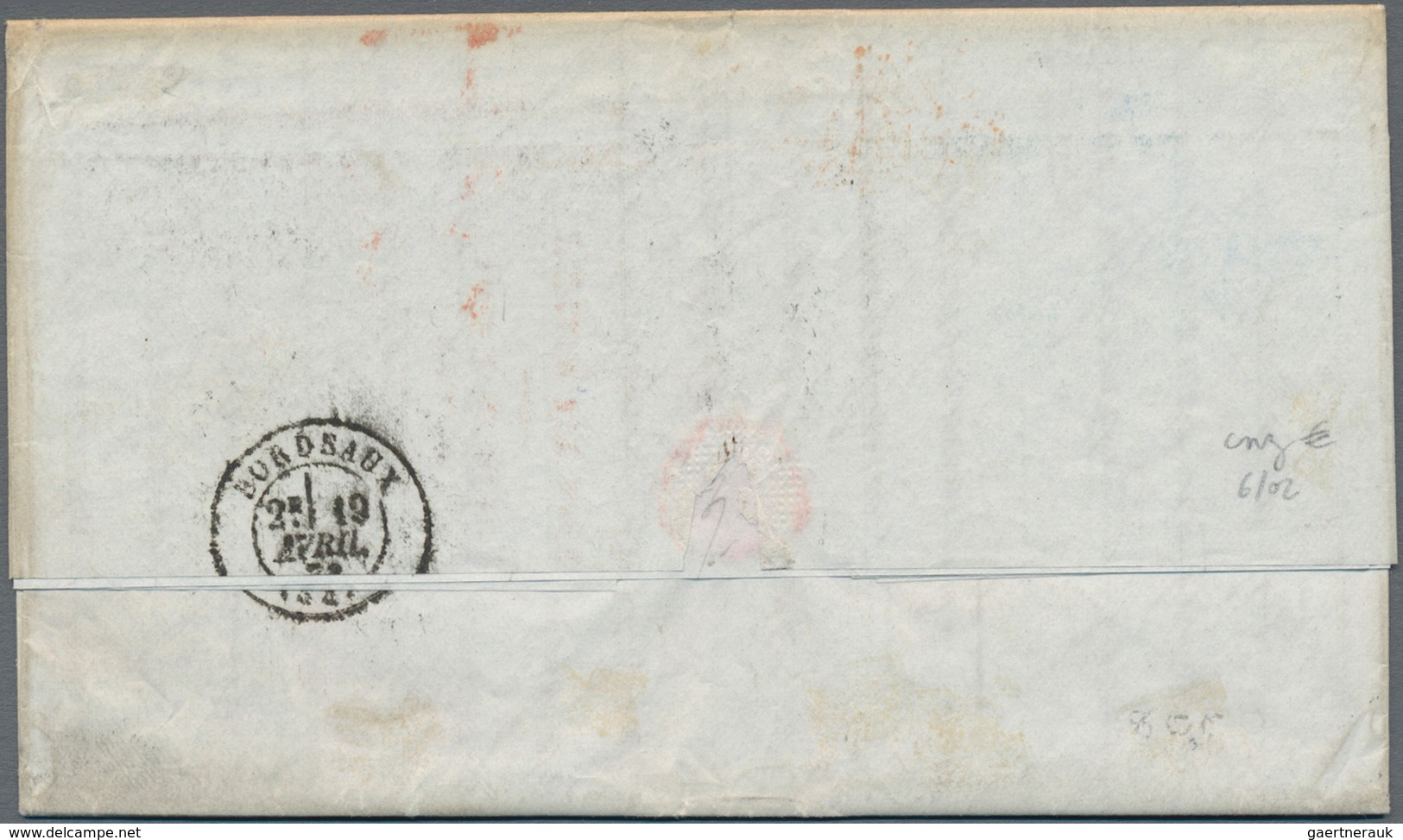Chile: 1873 Entire Letter From Paris To SANTIAGO DE CHILE Via Bordeaux, Franked By Ceres 1872 30c. P - Chile