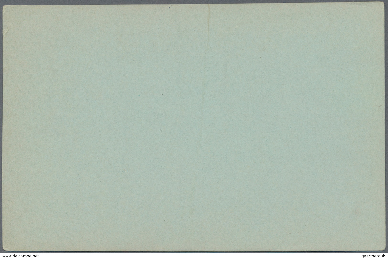 Chile - Ganzsachen: 1892, Postal Card For Offical Service On Bluish Green, Unused Copy (slight Tear - Chile