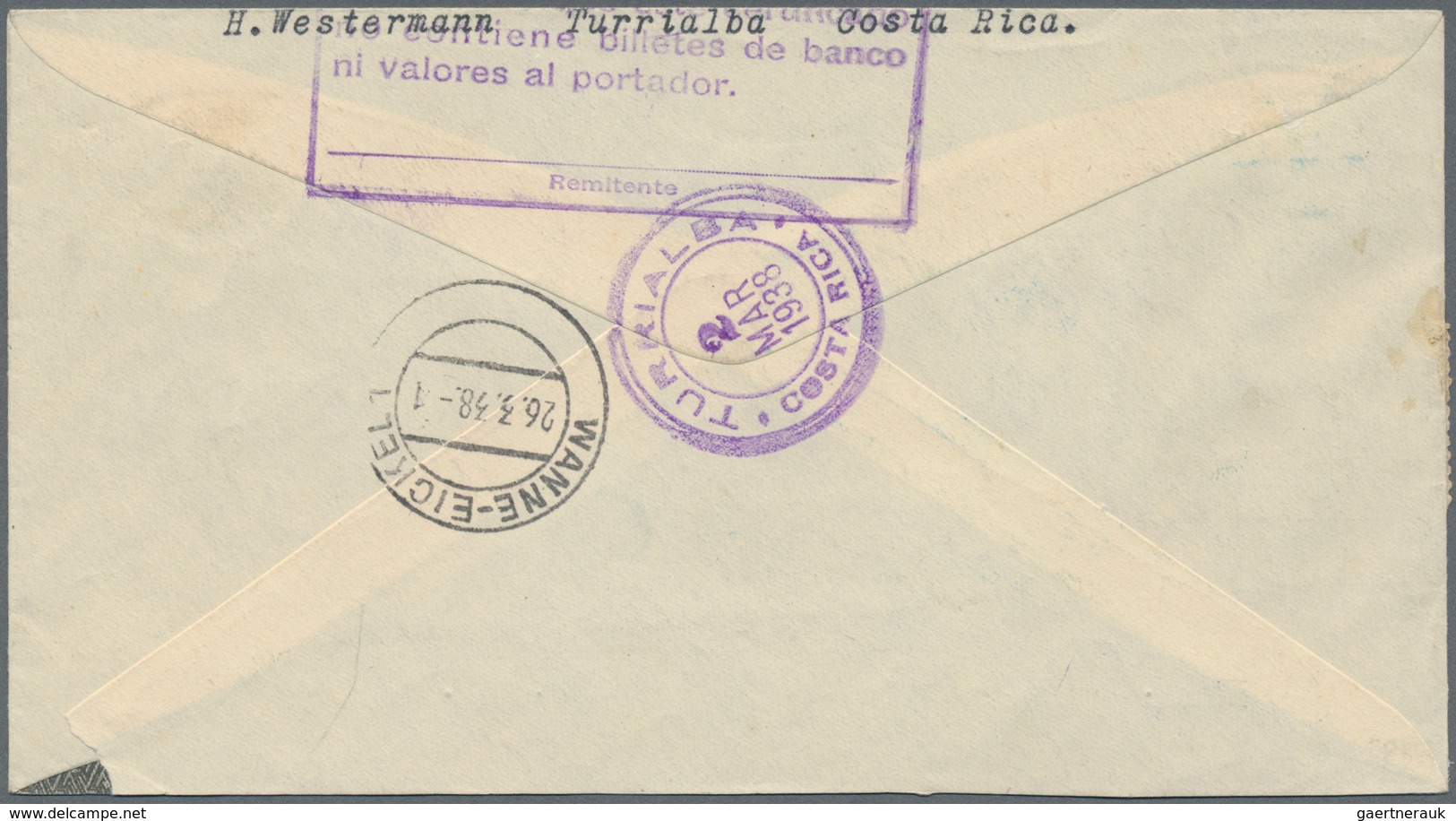 Costa Rica: 1938 (2.3.), Stat. Envelope 10c. Red Uprated With 5c. 'banana Transport' And 10c. 'coffe - Costa Rica