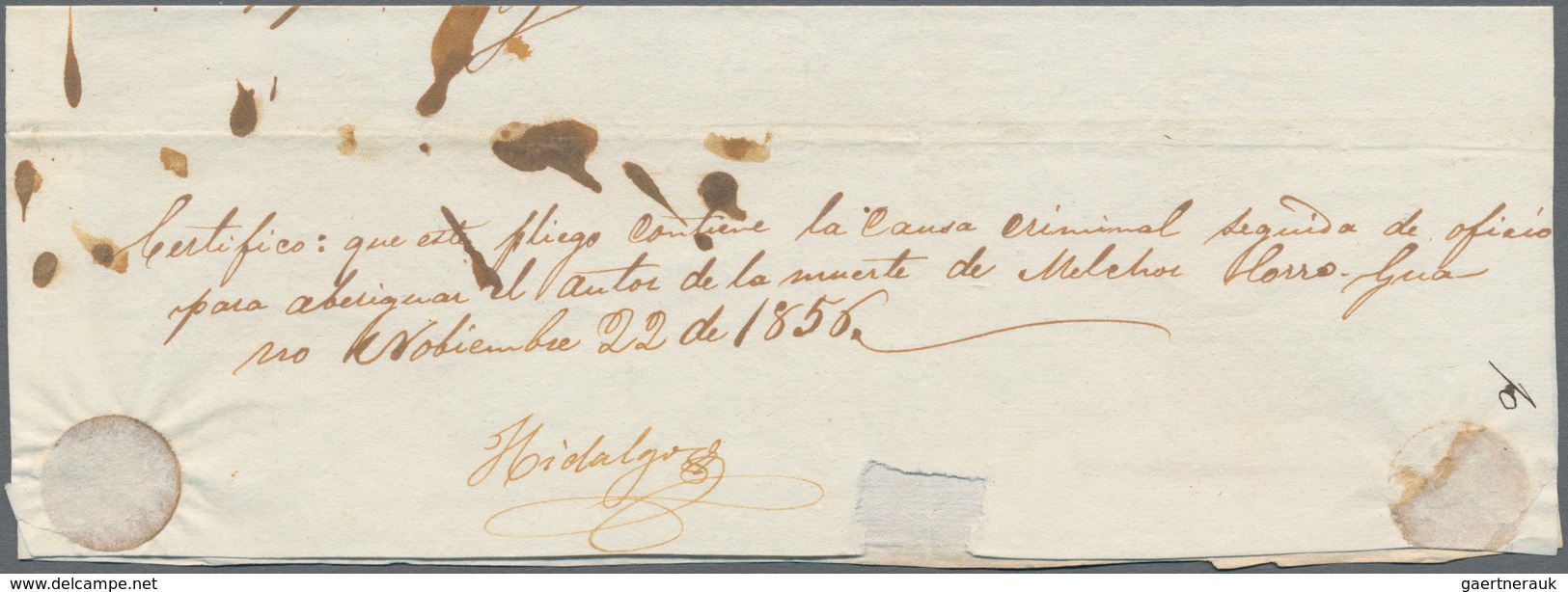 Ecuador: 1850's GUANO: Three Covers From Guano With Different Guano Handstamps In Red, Including Two - Ecuador