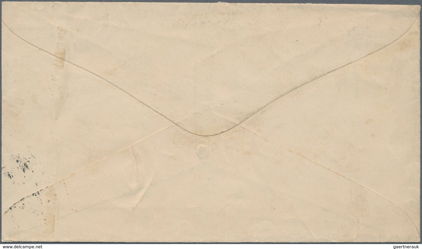 Ecuador - Ganzsachen: 1893, Cover Franked By Postal Stationery Cut-out Of A Postal Stationery Envelo - Ecuador