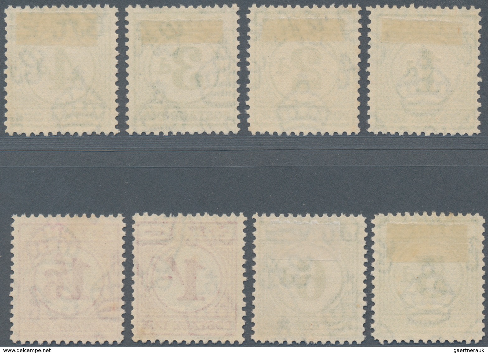 Fiji-Inseln - Portomarken: 1940 Complete Set Of 8 Postage Dues Up To 1s6d., Cancelled By Part FIJI C - Fiji (1970-...)