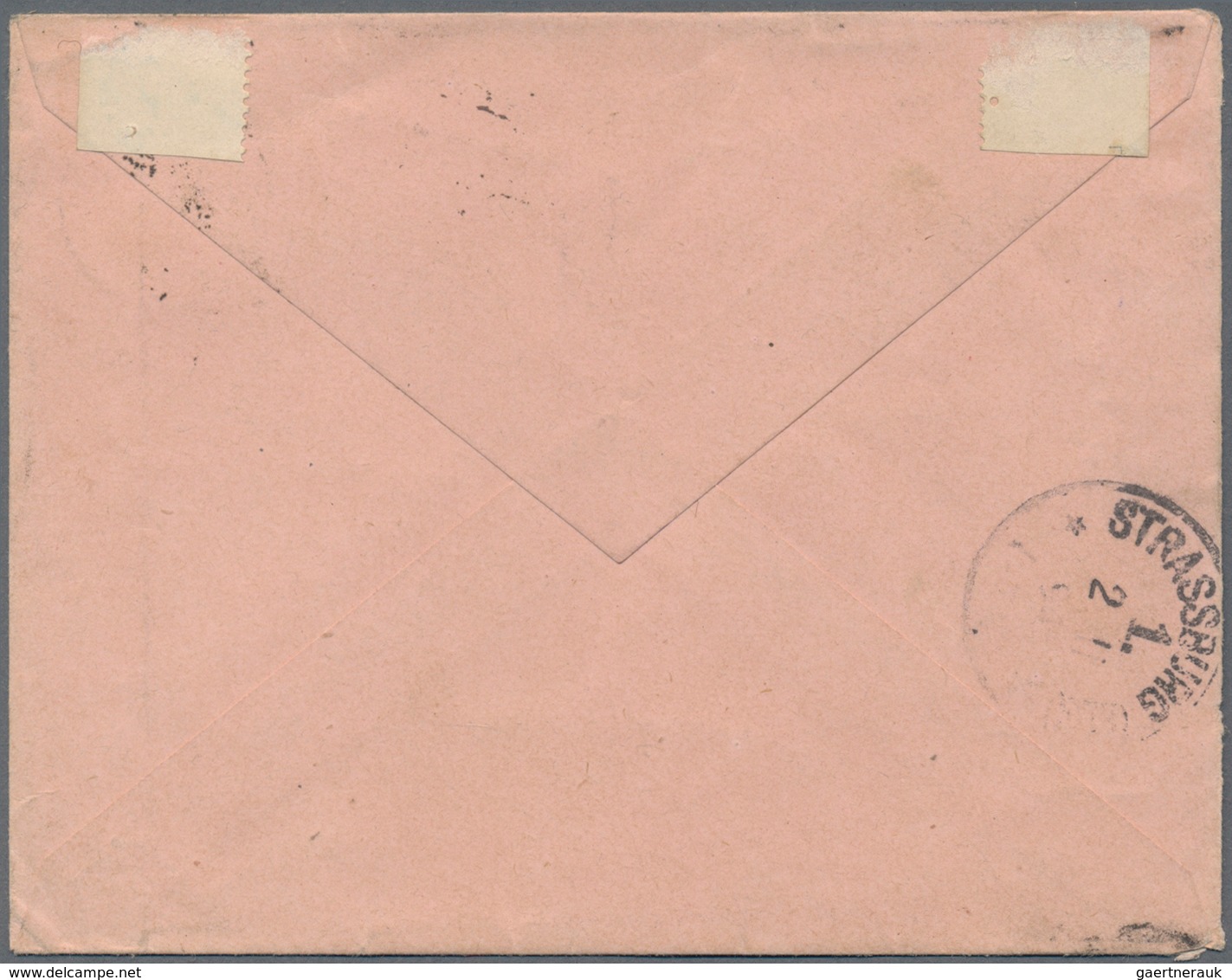 Französisch-Ozeanien: 1894, 25 C Black/red On Rose, Two Postal Stationery Envelopes In Different Siz - Altri & Non Classificati