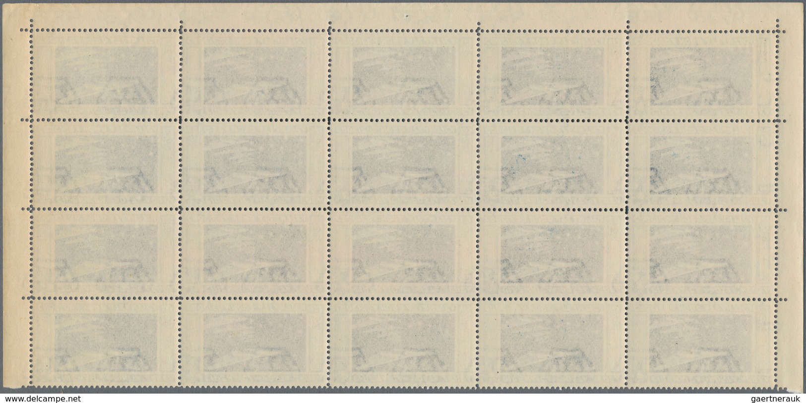 Italienisch-Cyrenaica: 1933, Airmails Squadron Flight, Both Values In Blocks Of 20 Stamps, Mint Neve - Cirenaica