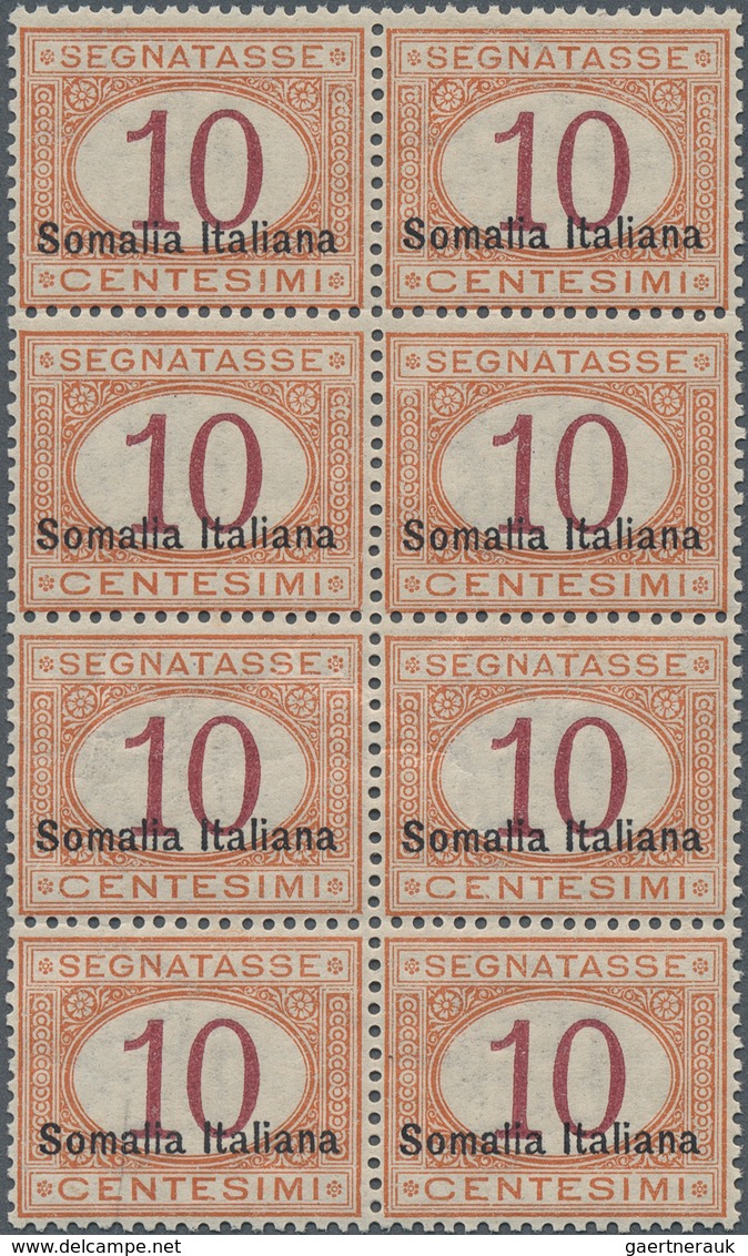 Italienisch-Somaliland - Portomarken: 1920, Italy Postage Due 10c. Orange/carmine With Black Opt. 'S - Somalia