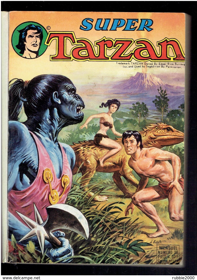 SUPER TARZAN 3 ALBUMS RELIES N° 29. 30. 31 RELIURE N° 10 BURROUGHS EDGAR RICE SAGEDITION - Tarzan