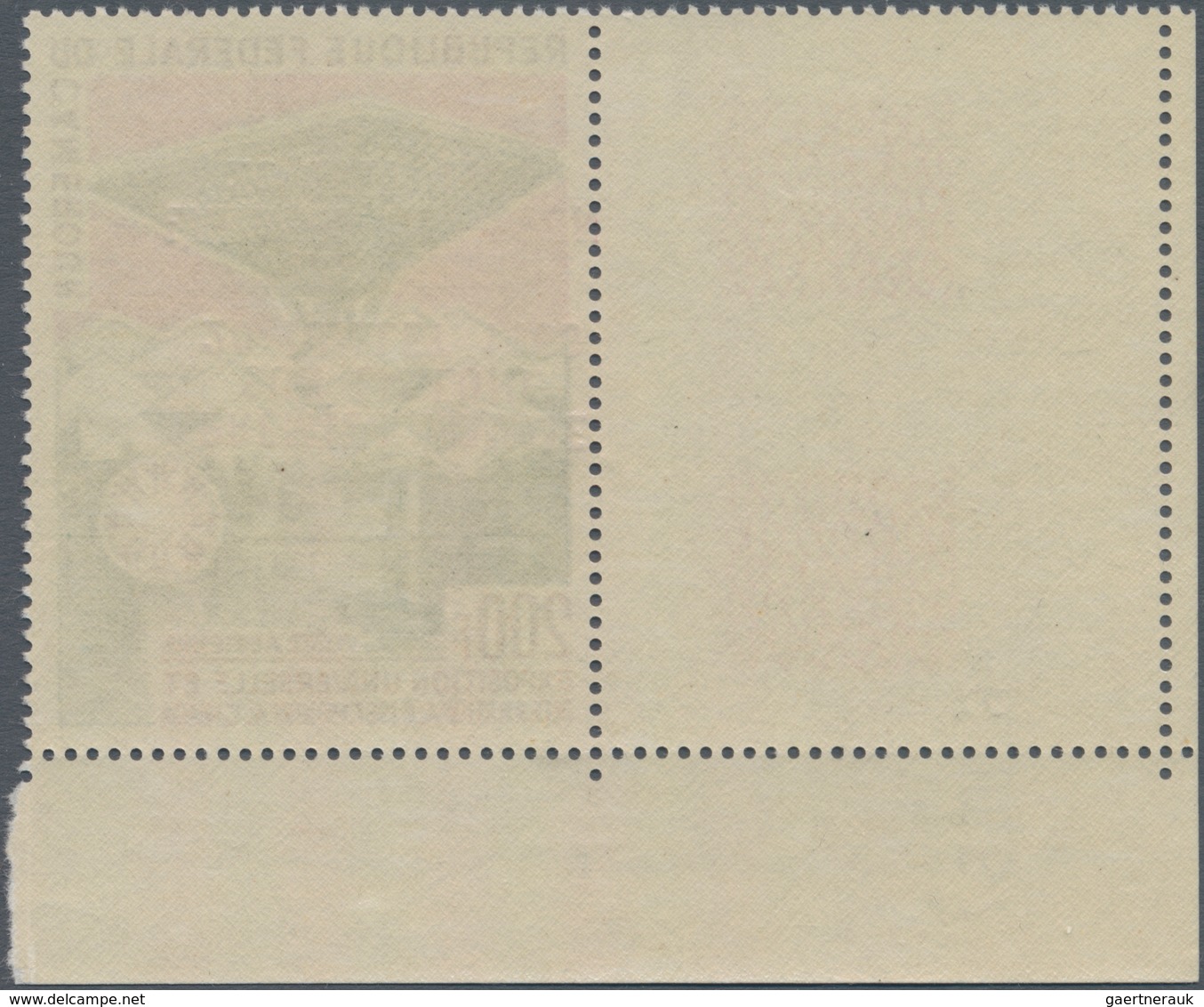 Kamerun: 1969, 1st Manned Moon Landing, 200fr. With Inverted Overprint, Marginal Copy From The Lower - Cameroon (1960-...)