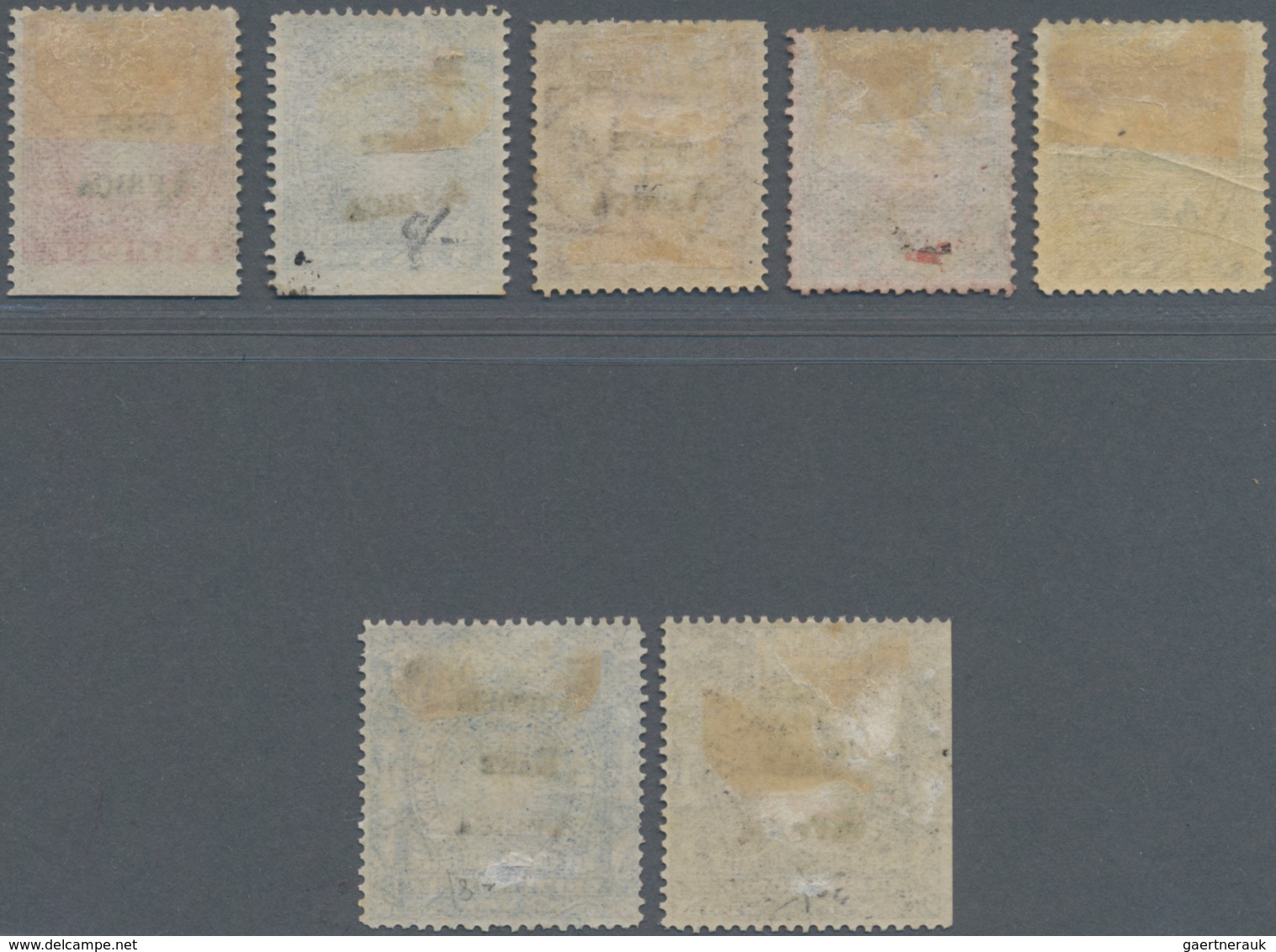 Kenia - Britisch Ostafrika: 1895, Stamps Of B.E.A. Company With Opt. 'BRITISH EAST AFRICA' Part Set - British East Africa