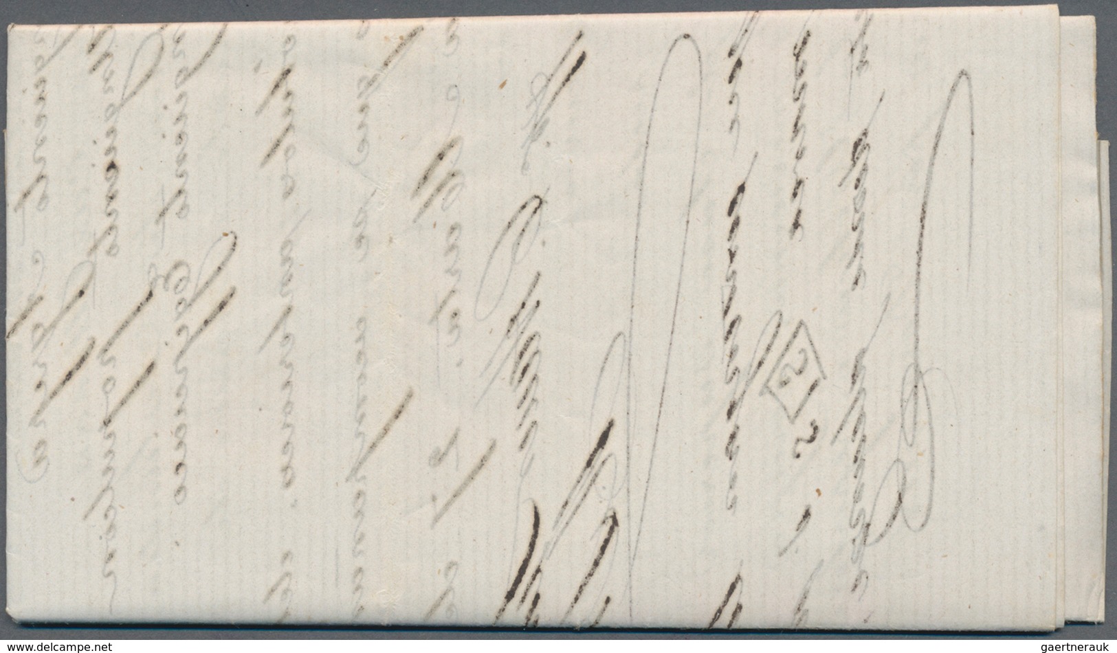 Kolumbien: 1863, Stampless Entire Letter, Dated 27 April, Addresse To Lanman & Kemp, Merchants In NE - Colombia
