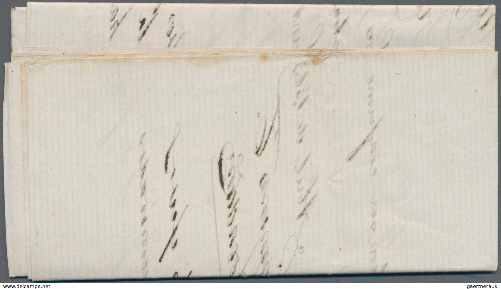 Kolumbien: 1863, Stampless Entire Letter, Dated 27 April, Addresse To Lanman & Kemp, Merchants In NE - Colombia