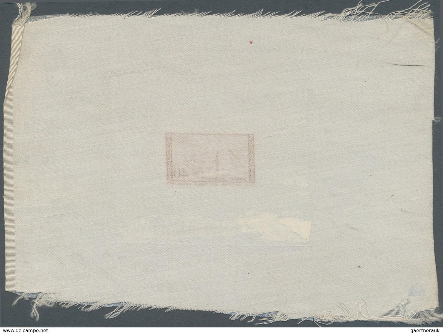 Marokko: 1954, 40fr. Airmails, Epreuve D' Artiste In Brown On SILK, With Artist's Signature. Extreme - Unused Stamps