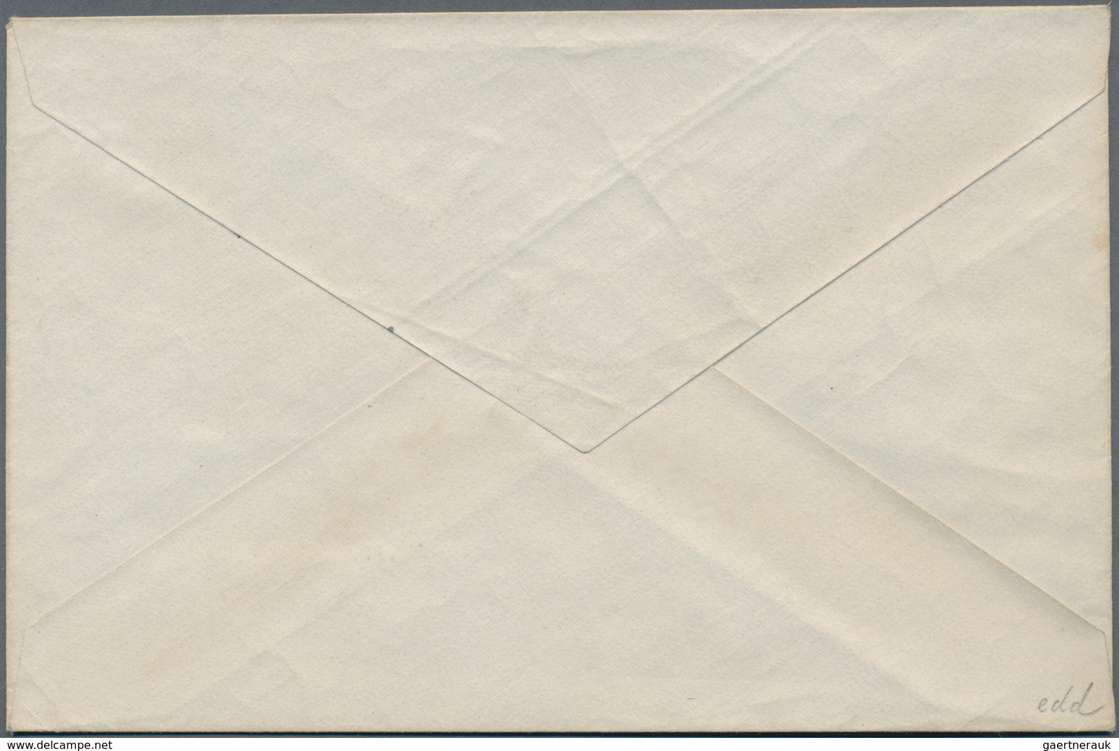 Mauritius: 1873, Stat. Envelope QV 1s.8d. Milky-blue On Thick Linen Paper, Unused With Some Typical - Mauritius (...-1967)