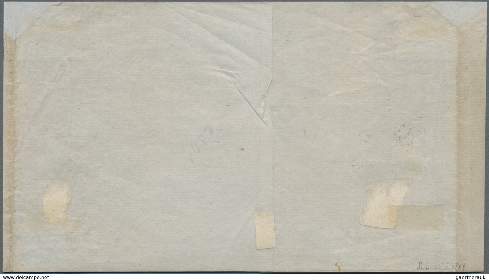 Mexiko: 1856, Vertical Bisected 4 R. With Black Surcharge Zacatecas As Single Franking On Great Part - Mexiko