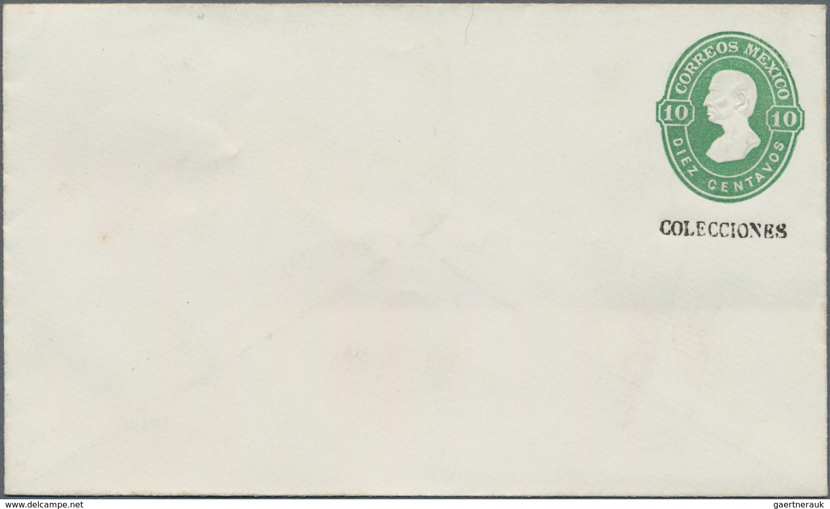 Mexiko - Ganzsachen: 1874, Unused Postal Stationery Envelope 10 Centavos Green Miguel Hidalgo Costil - Mexico