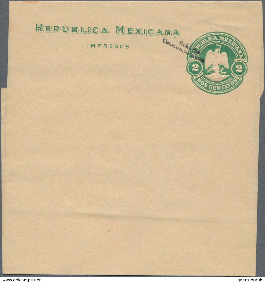 Mexiko - Ganzsachen: 1903, Unused Postal Stationery Wrapper Dos (two) Centavos Embossed With Black S - Mexico