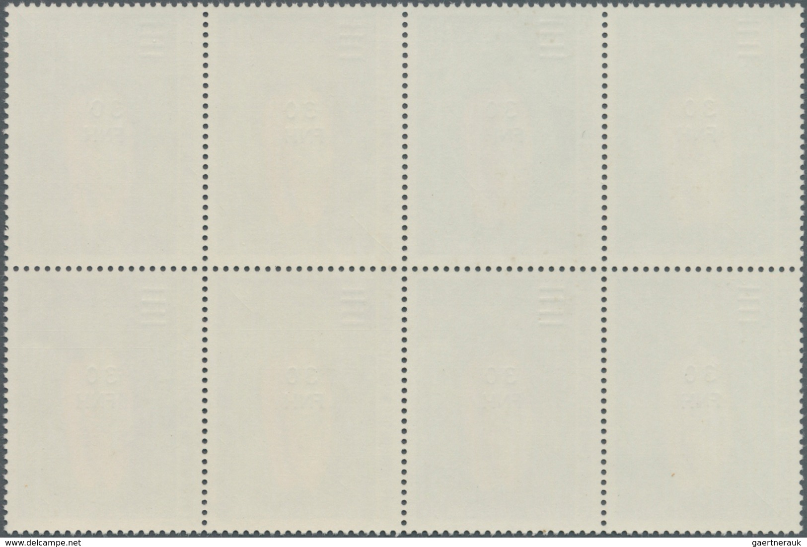 Neue Hebriden: 1977, French Value Definitive Issue Conches 30 FNH On 30c. 'Oliva Rubrolabiata' In A - Other & Unclassified