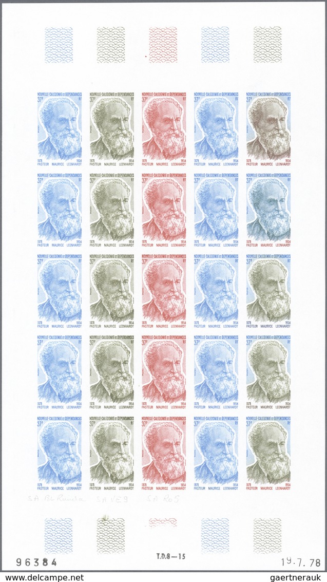 Neukaledonien: 1978, 100th Birthday Of French Missionary Maurice Leenhardt 37fr. In Five Different C - Covers & Documents