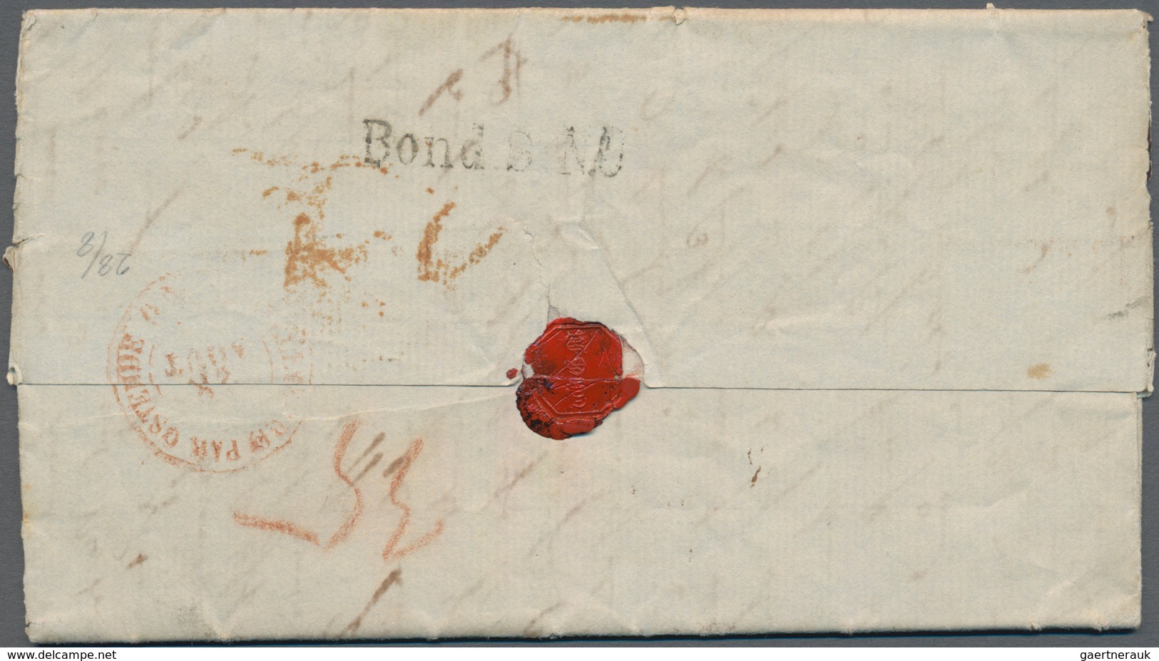 Neuseeland: 1840 Entire From Port Nicholson To Giessen, Germany Via London, Dated Inside "February 2 - Covers & Documents