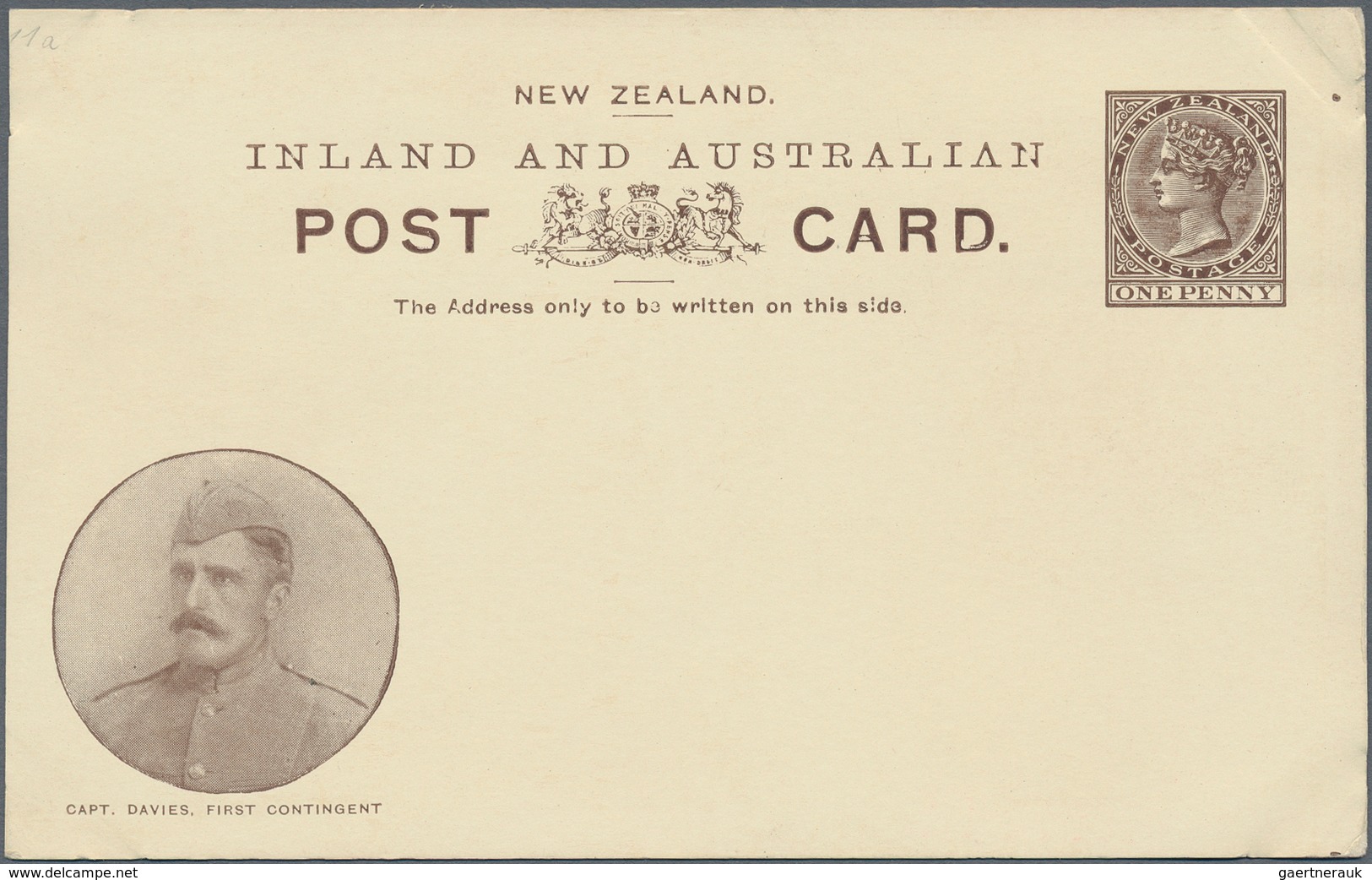 Neuseeland - Ganzsachen: 1901, Pictorial Stat. Postcards QV 1d. Brown With Boer War Views At Lower L - Postal Stationery