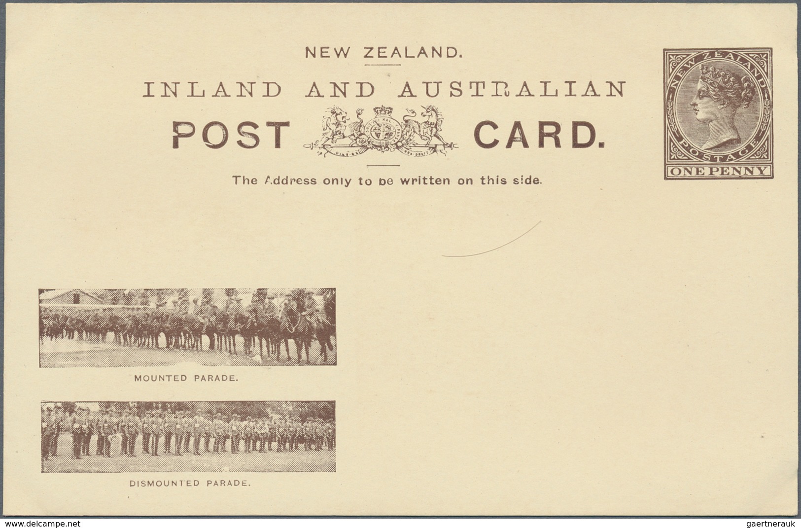 Neuseeland - Ganzsachen: 1901, pictorial stat. postcards QV 1d. brown with Boer War views at lower l