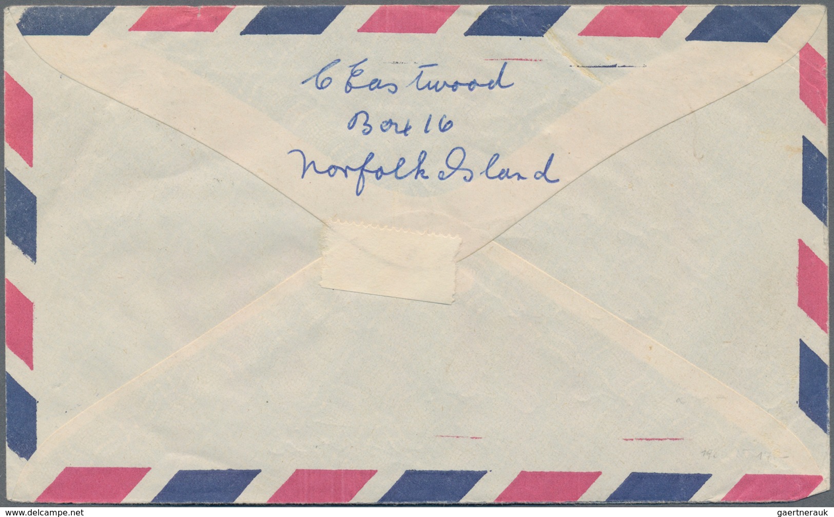 Norfolk-Insel: 1962 (3.6.), Airmail Cover At 2s3d. Rate (1s1d. Hibiscus, 9d. Cereus And 5d. Lantana) - Norfolk Island