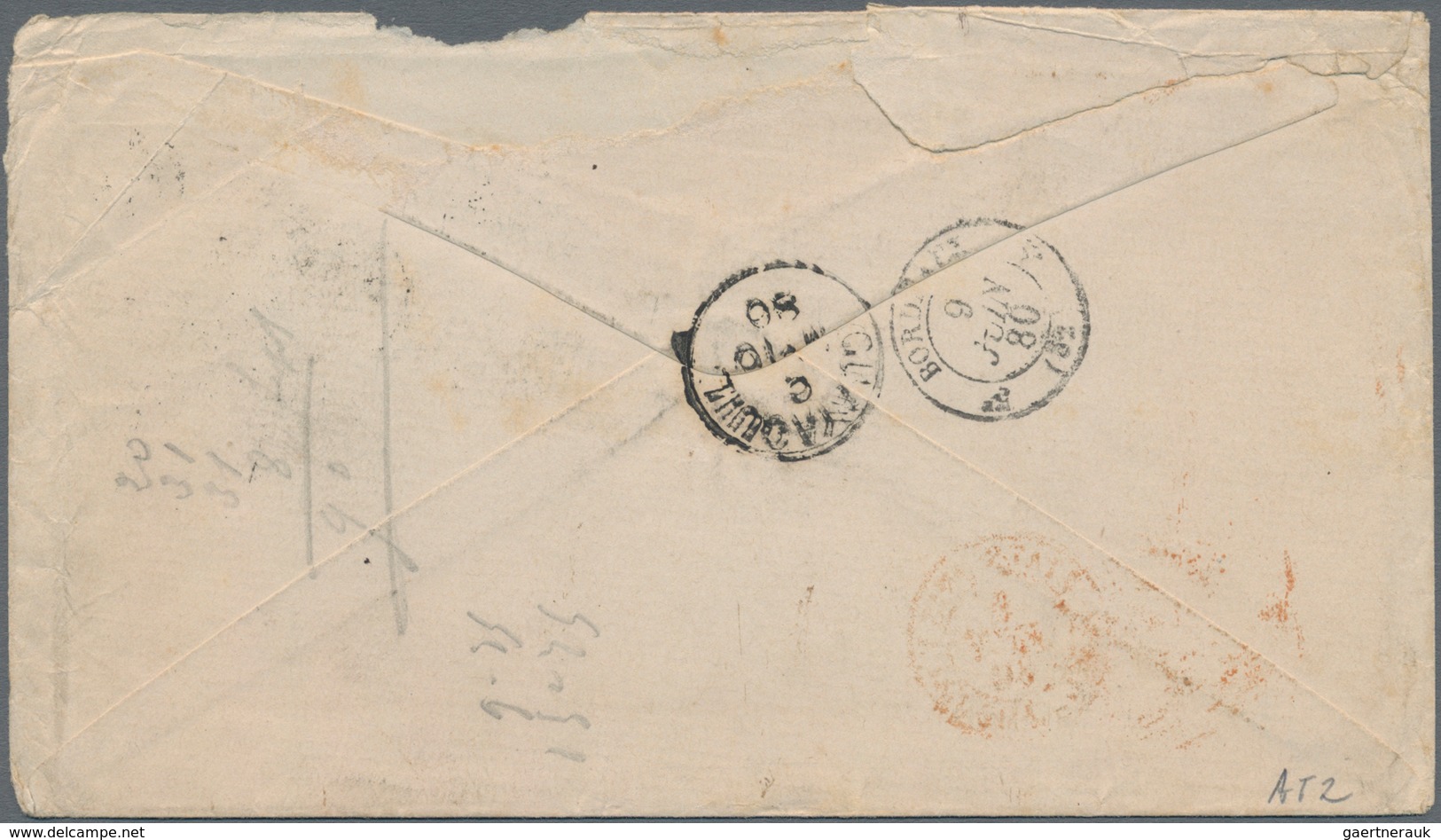 Panama: 1880 Duplex Datestamp "NEW YORK/MAY/29"-80-"PANAMA TRANSIT" Plus Three-liner "PANAMA/15 MY 1 - Panama