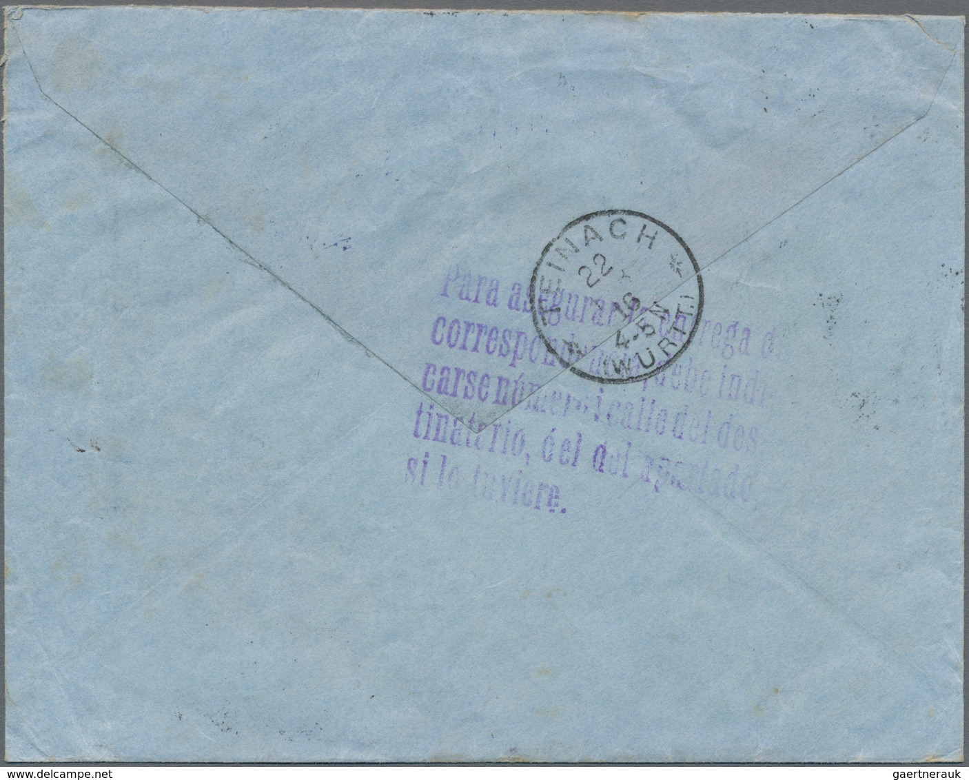 Peru: 1916, 4 C, 10 C And 20 C On Registered Letter Sent From "LIMA ENE 11 1916" Via Panama And New - Perù