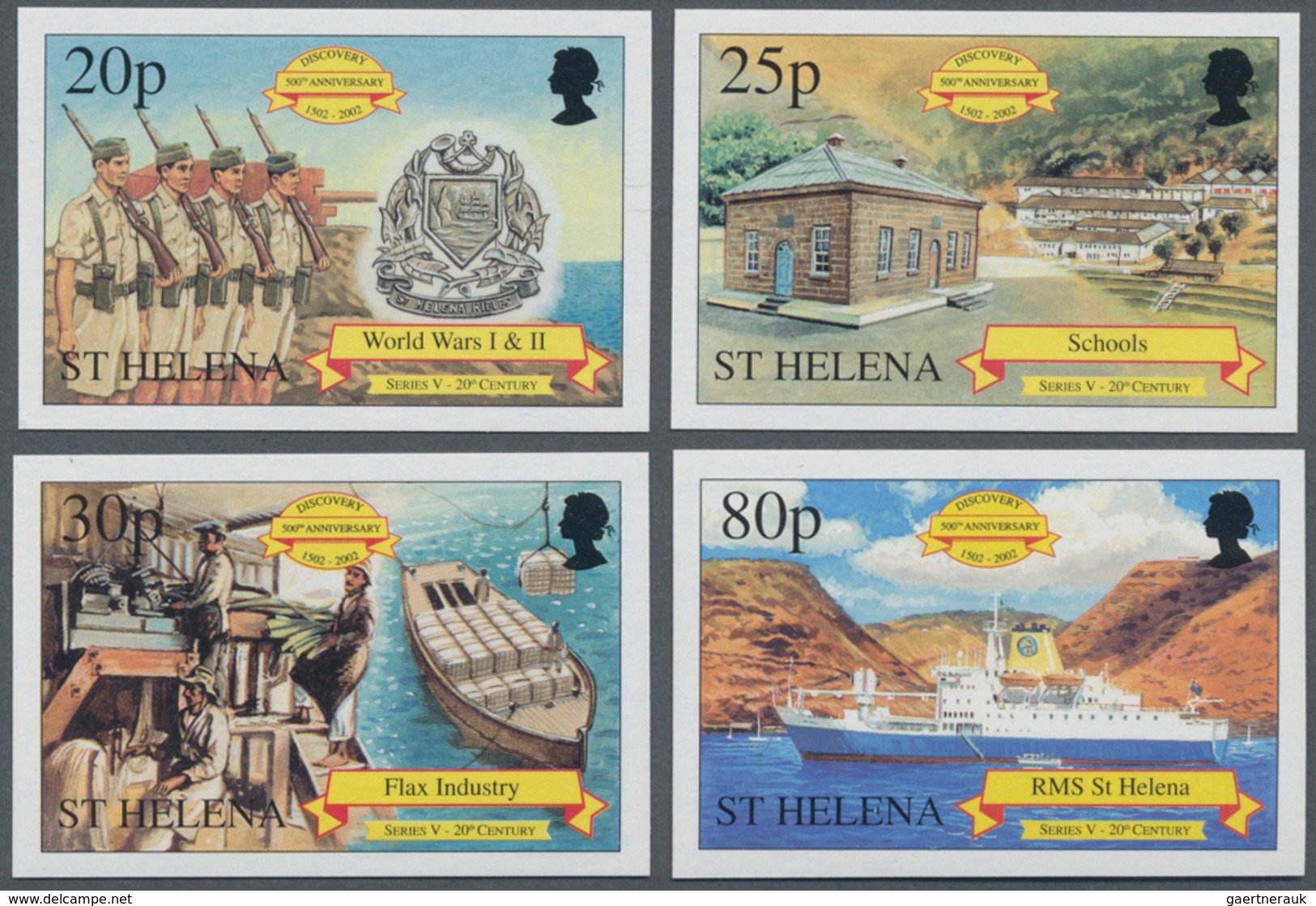 St. Helena: 2001. Complete Set "500th Anniversary Of The Discovery Of St Helena" (4 Values) In IMPER - Saint Helena Island