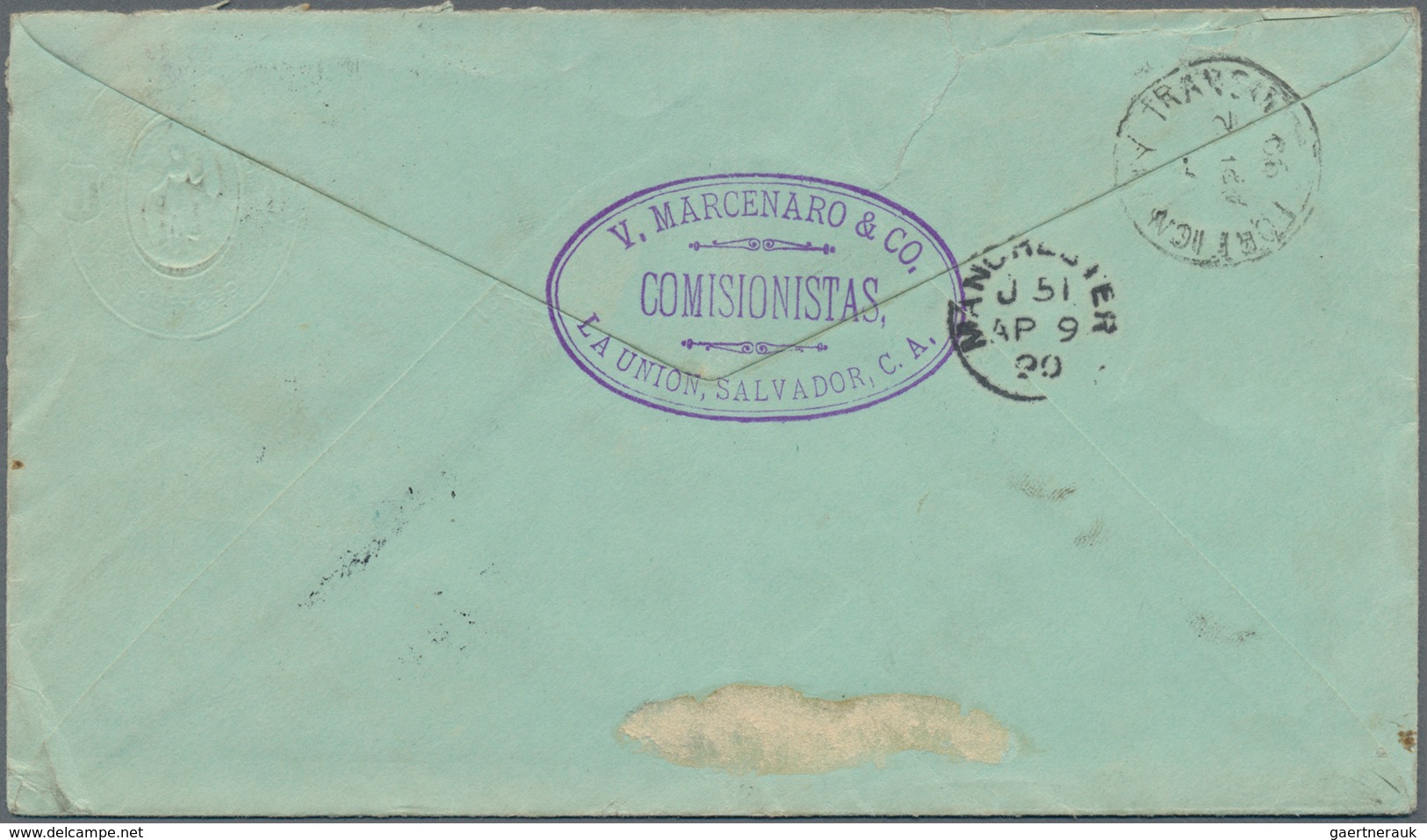 El Salvador - Ganzsachen: 1890, Two Stationery Envelopes: Embossed Liberty 10 C Orange On Buff And 1 - El Salvador