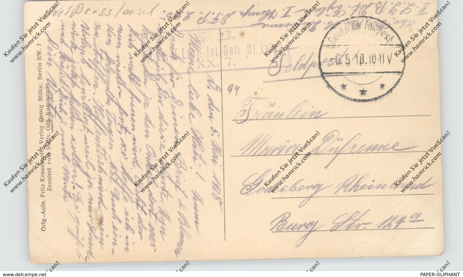 BELARUS / WEISSRUSSLAND - LYNTUPY / LINTUPI, Freikonzert, 1918, Deutsche Feldpost - Weißrussland