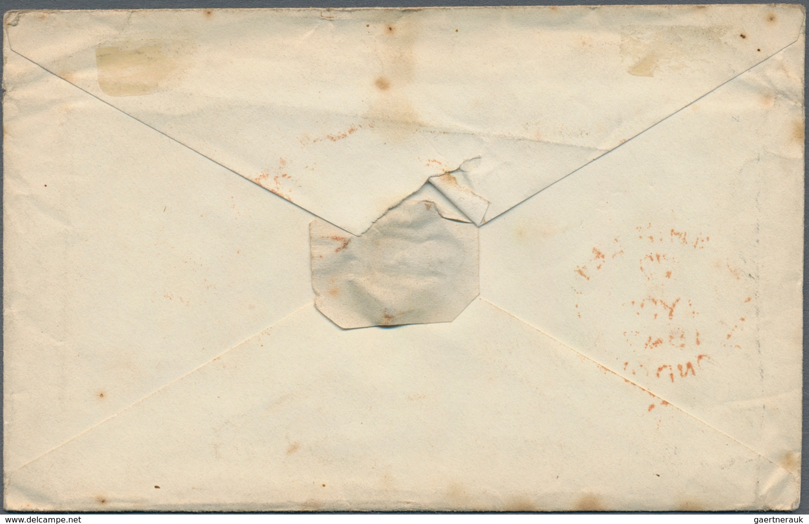 Kap Der Guten Hoffnung: 1847, Incoming Mail, Paid Ship Letter From London With Handwritten "on First - Cape Of Good Hope (1853-1904)