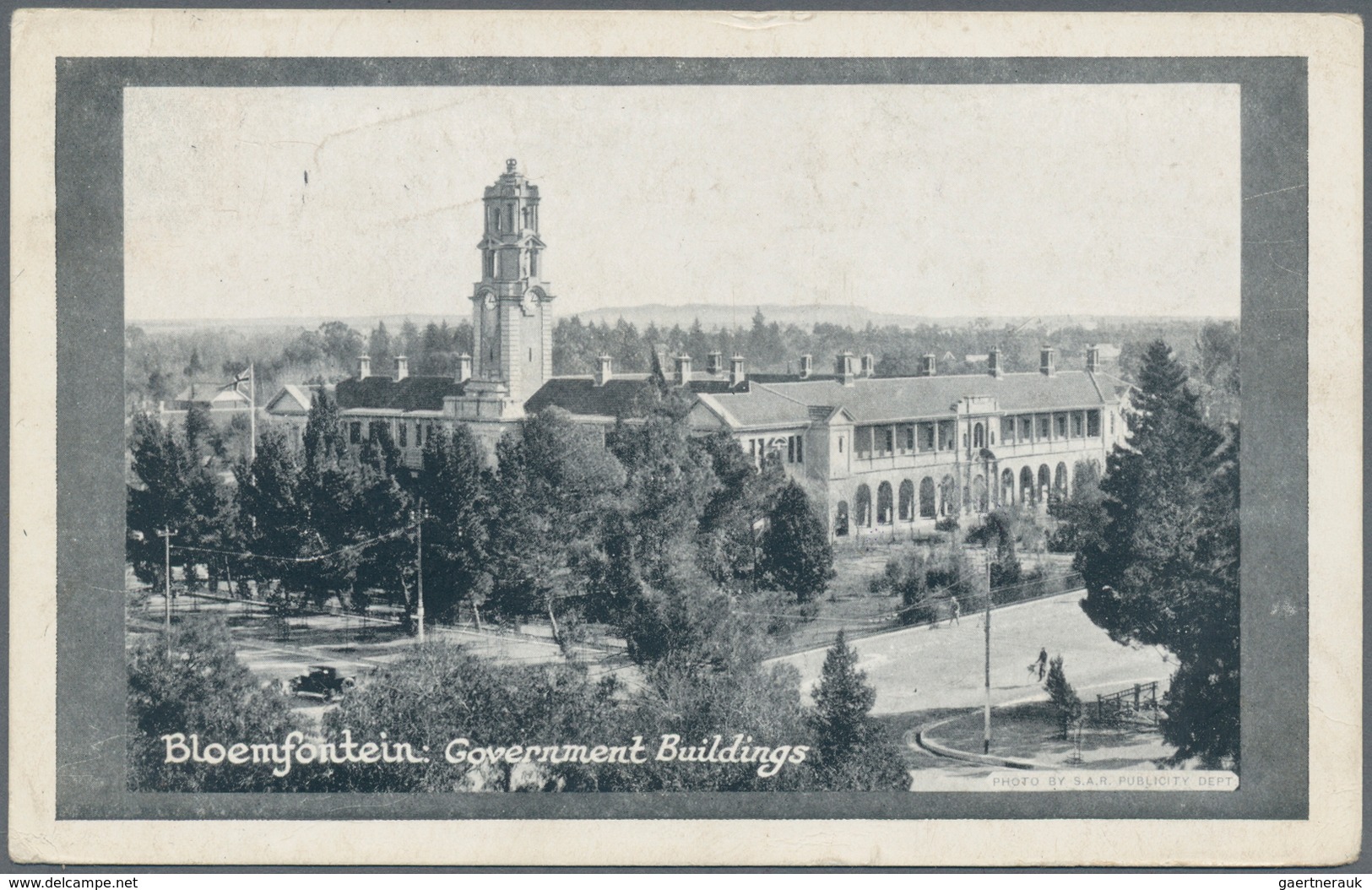 Südafrika - Ganzsachen: 1927, Seven Pictorial Stat. Postcards Ship-type 1½d. Brown/black With Differ - Sonstige & Ohne Zuordnung