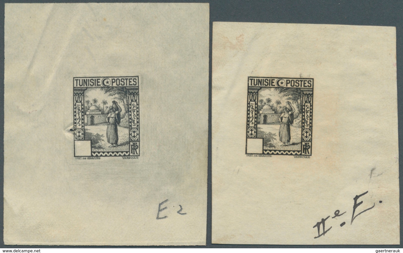 Tunesien: 1931, Definitives "Views Of Morocco", Design "Local Woman With Water Bin", Group Of Eight - Covers & Documents
