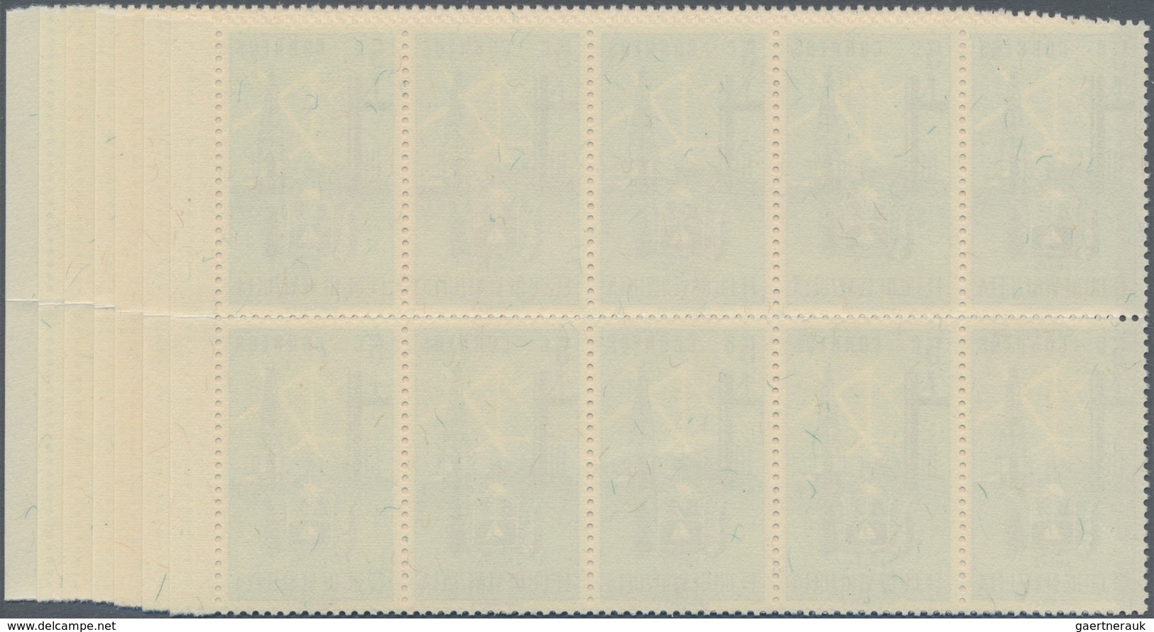 Venezuela: 1951, Coat Of Arms 'ZULIA' Normal Stamps Complete Set Of Seven In Blocks Of Ten From Righ - Venezuela