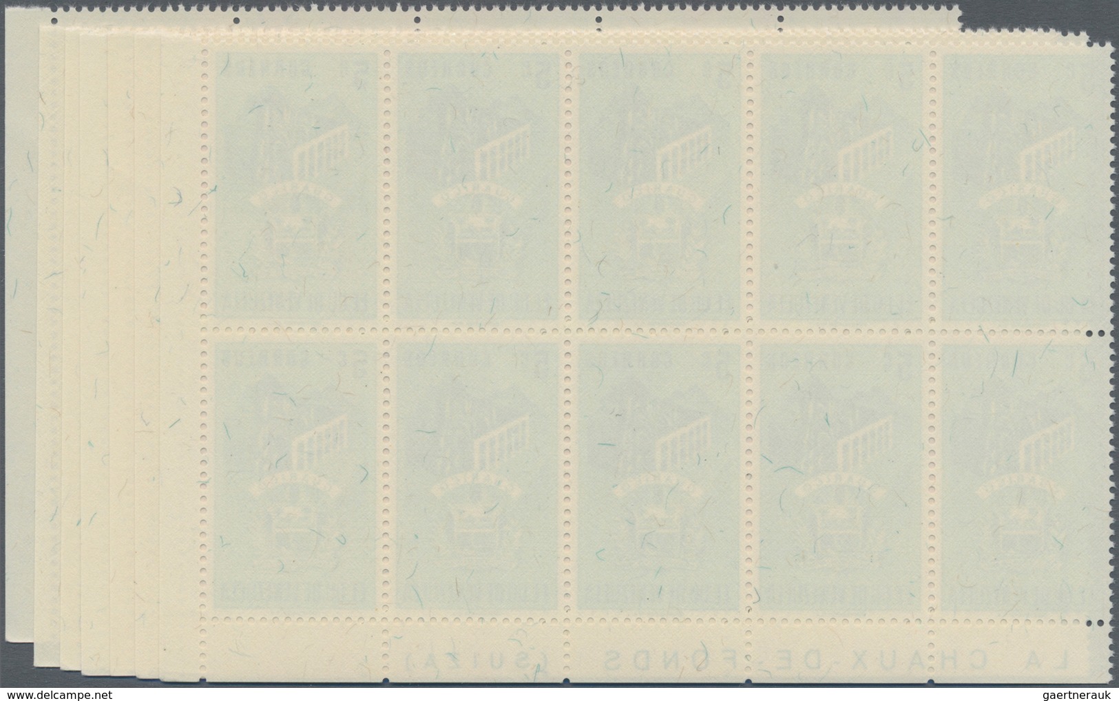 Venezuela: 1953, Coat Of Arms 'GUARICO' Normal Stamps Complete Set Of Seven In Blocks Of Ten From Lo - Venezuela