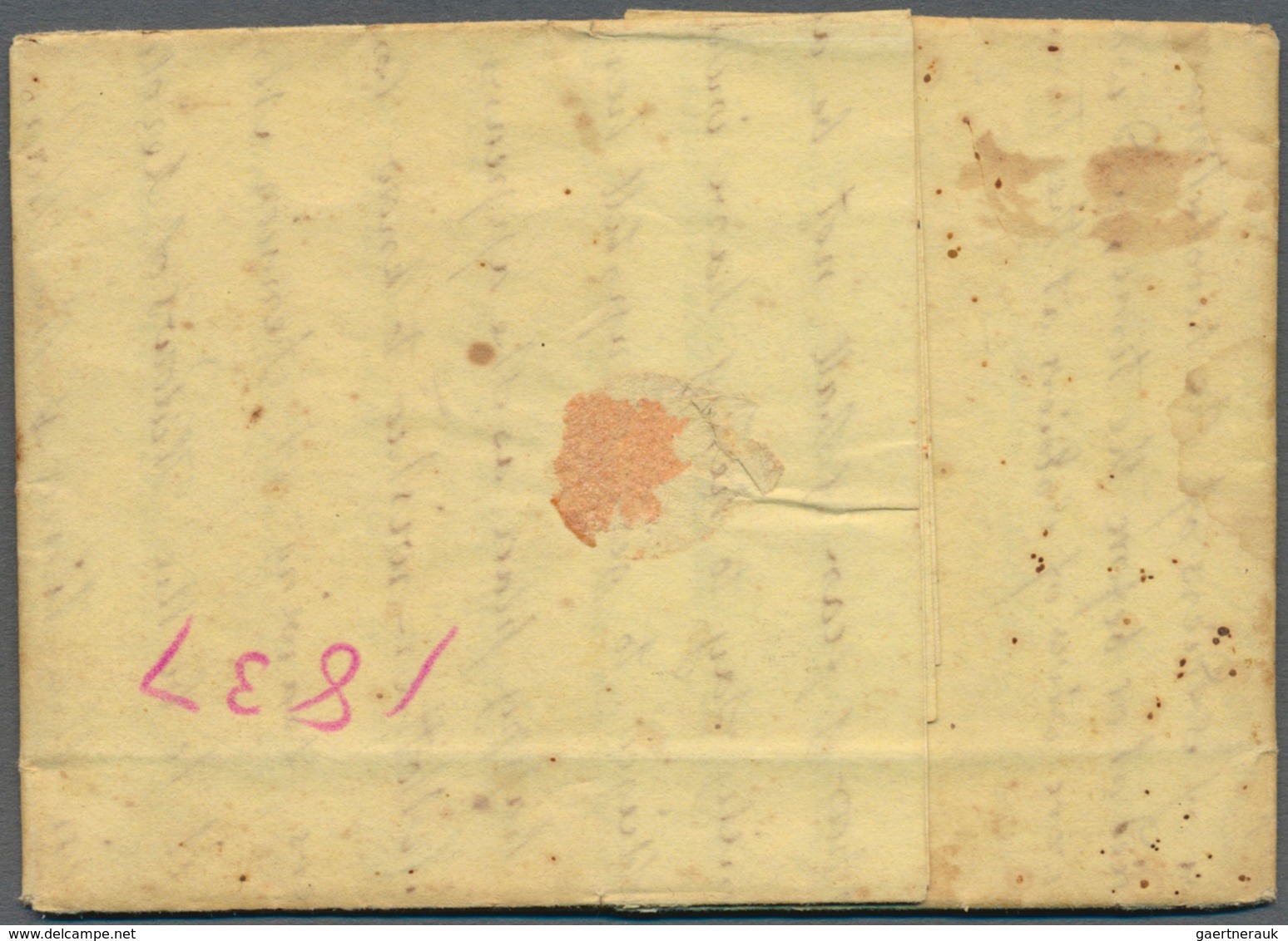 Vereinigte Staaten Von Amerika - Vorphila / Stampless Covers: 1837, Letter (pensions To Widows Of Re - …-1845 Prephilately