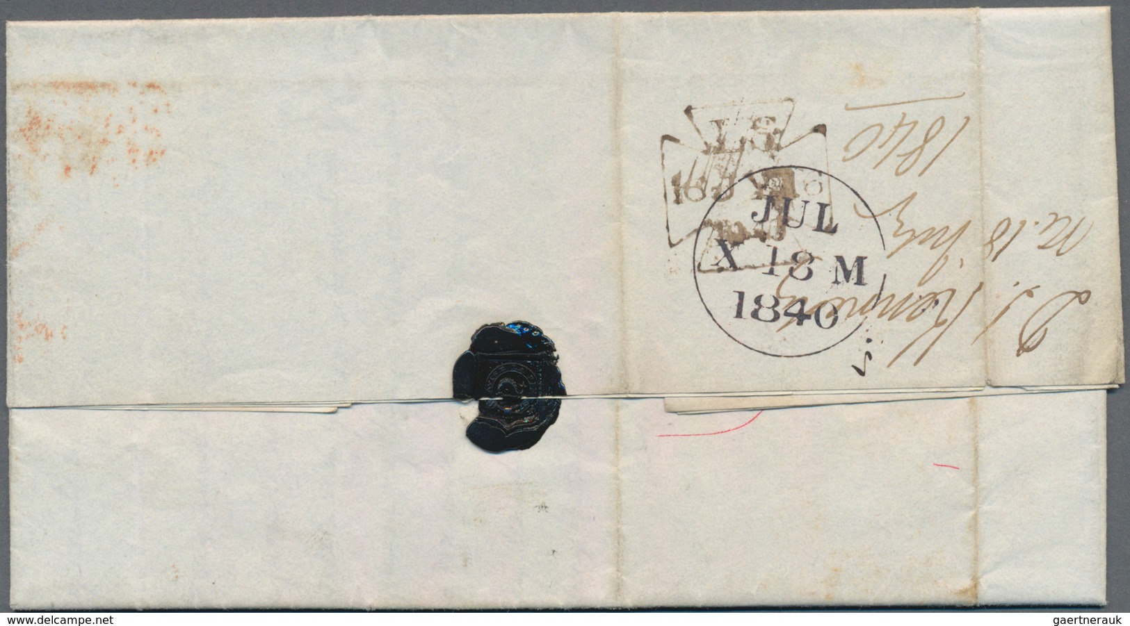 Vereinigte Staaten Von Amerika: 1840 (31st June): Entire Letter From D.S. KENNEDY, The "Banker Of Th - Briefe U. Dokumente