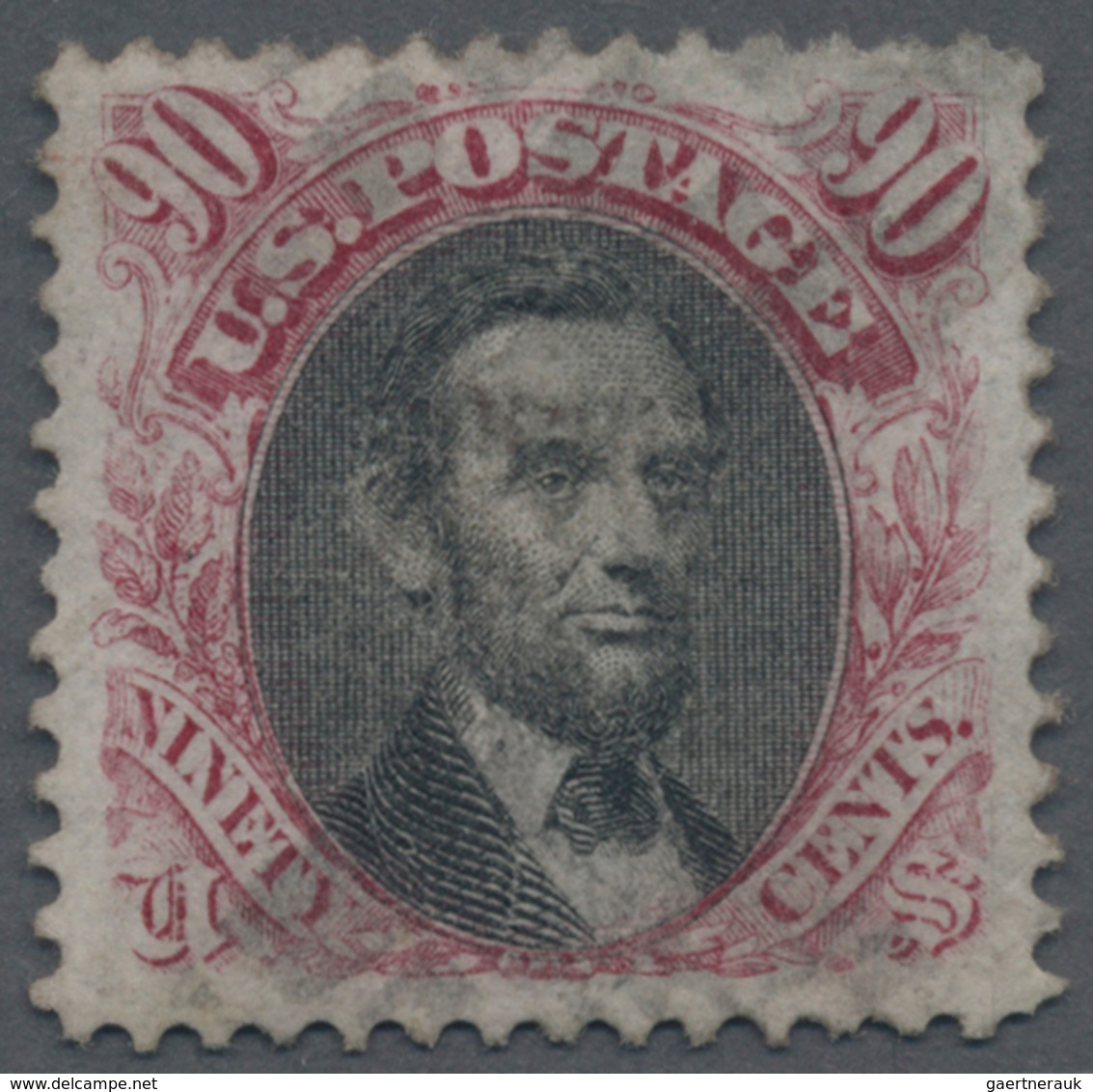 Vereinigte Staaten Von Amerika: 1869, 90c. Carmine & Black, Fine Used. Rich Colors, Detailed Impress - Briefe U. Dokumente