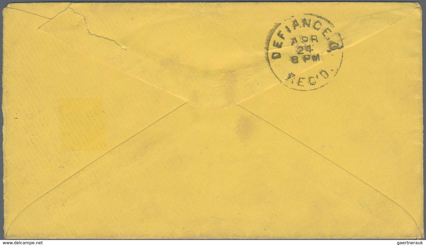 Vereinigte Staaten Von Amerika: 1886 (24.4.), Washington 2c. Redbrown Single Use On Cover From FOSTO - Briefe U. Dokumente