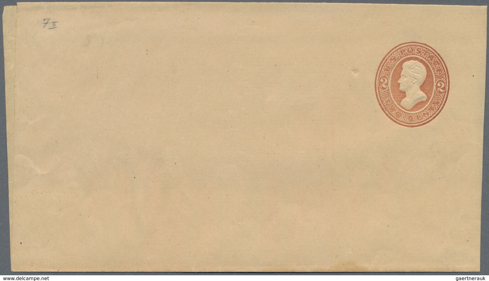 Vereinigte Staaten Von Amerika - Ganzsachen: 1874/86: 2c Brown On Manila Wrapper (Scott W126), Mint - Sonstige & Ohne Zuordnung