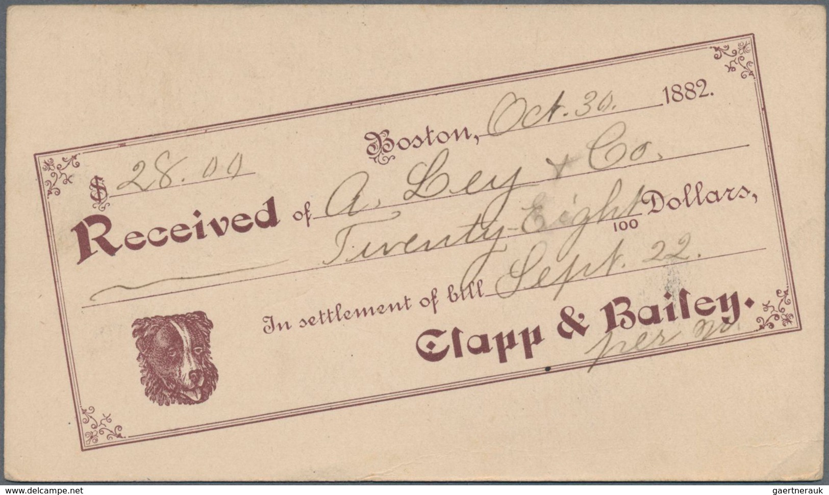 Vereinigte Staaten Von Amerika - Ganzsachen: 1882 Commercially Used Picture Postal Stationery Card W - Other & Unclassified