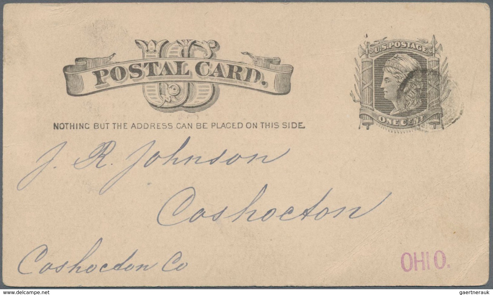 Vereinigte Staaten Von Amerika - Ganzsachen: 1883 Commercially Used Picture Postal Stationery Card W - Sonstige & Ohne Zuordnung