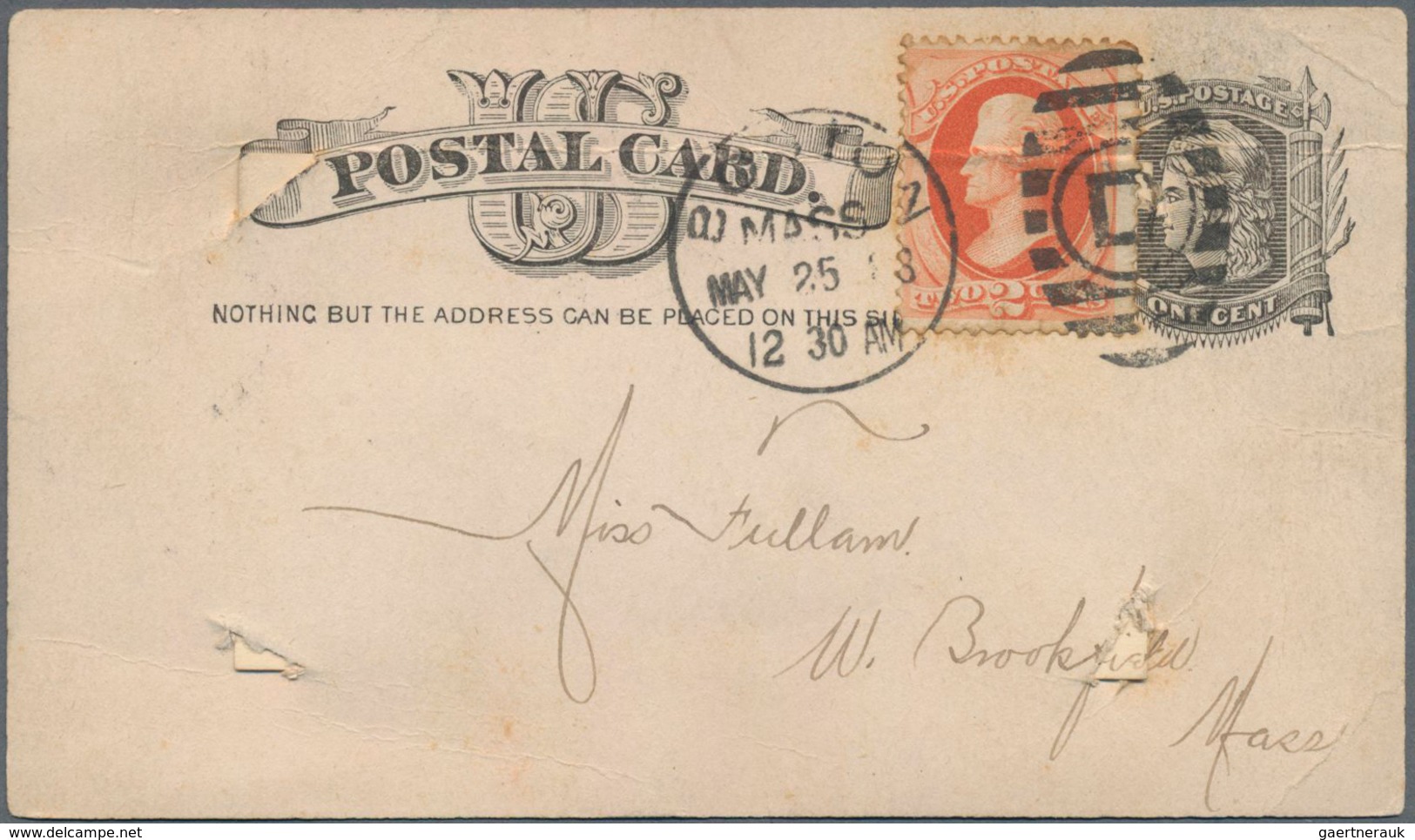 Vereinigte Staaten Von Amerika - Ganzsachen: 1883 Very Unusual Commercially Used Postal Stationery C - Sonstige & Ohne Zuordnung