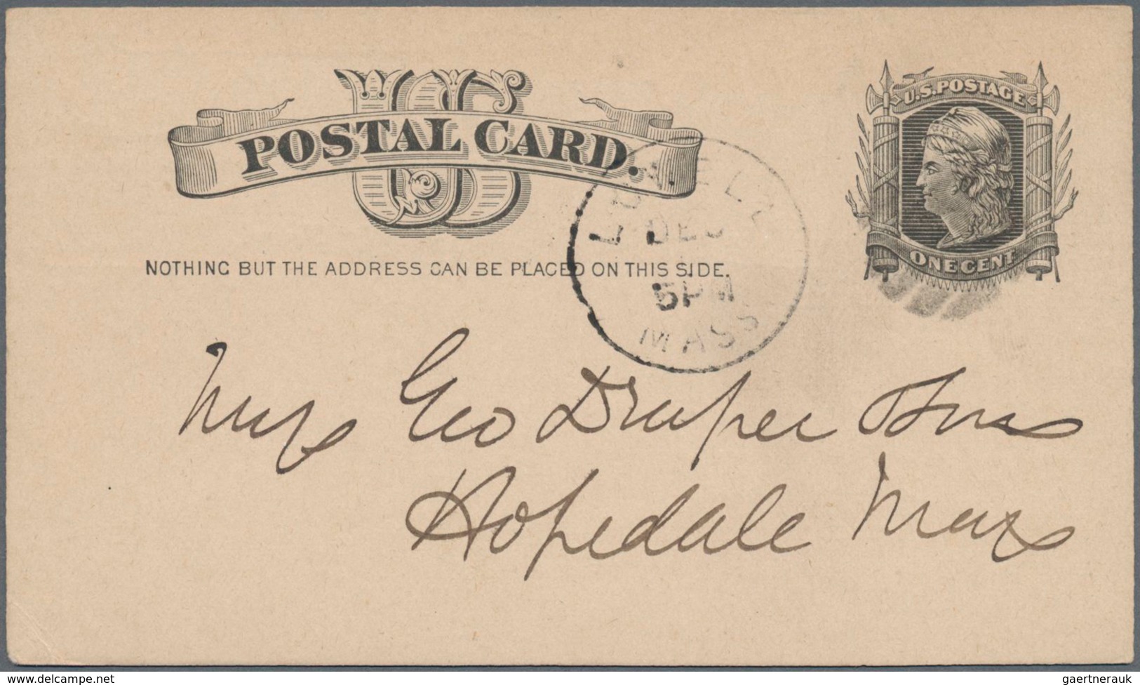 Vereinigte Staaten Von Amerika - Ganzsachen: 1883 Commercially Used Picture Postal Stationery Card W - Altri & Non Classificati