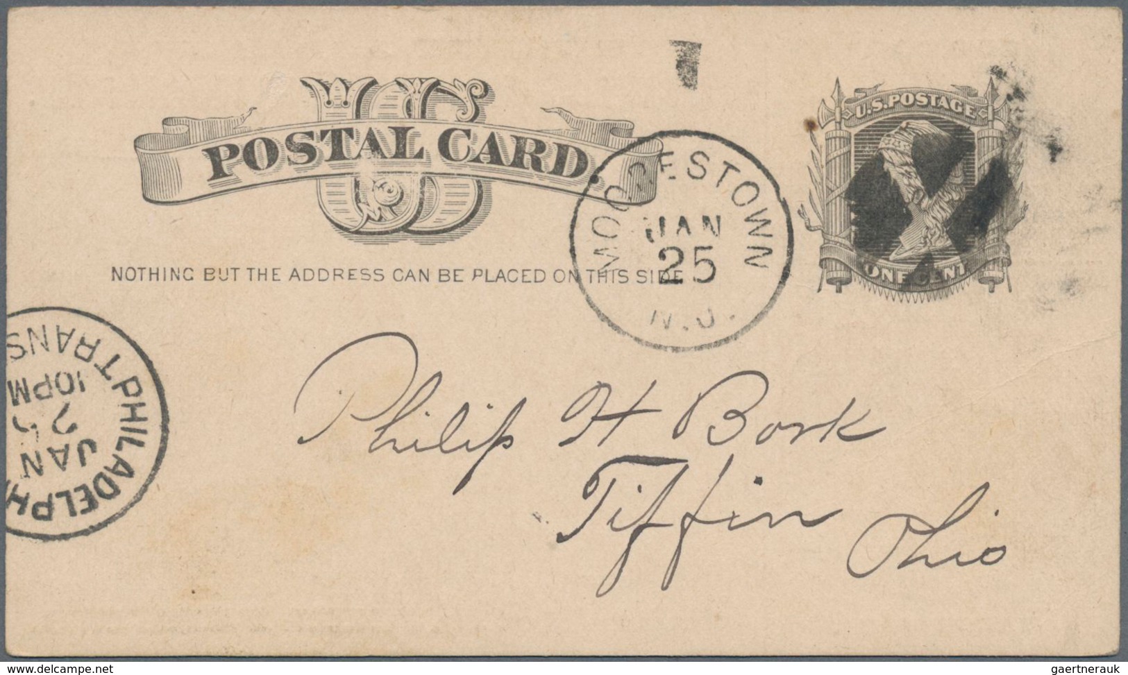 Vereinigte Staaten Von Amerika - Ganzsachen: 1884 Commercially Used Picture Postal Stationery Card W - Sonstige & Ohne Zuordnung