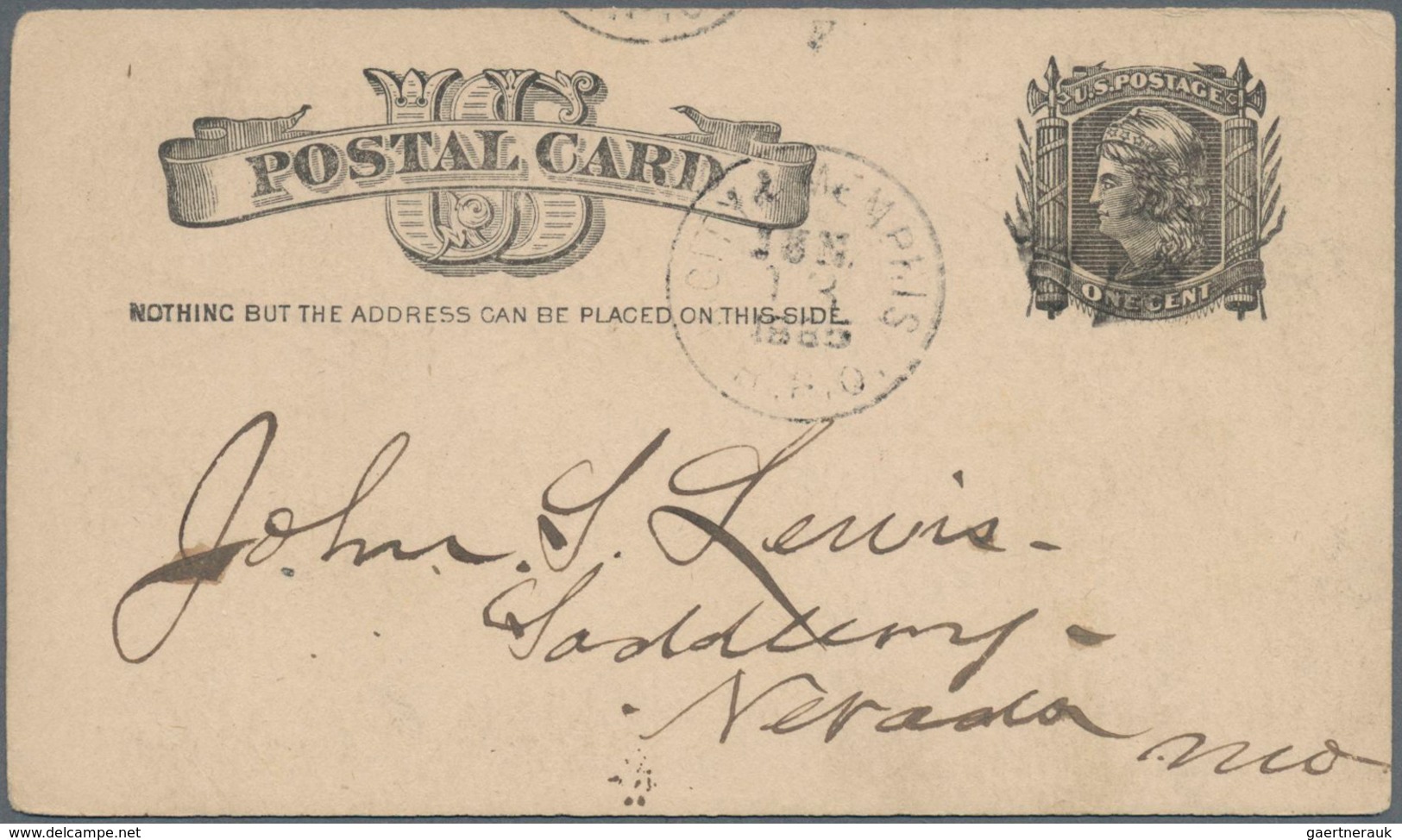 Vereinigte Staaten Von Amerika - Ganzsachen: 1885 Commercially Used Picture Postal Stationery Card W - Other & Unclassified