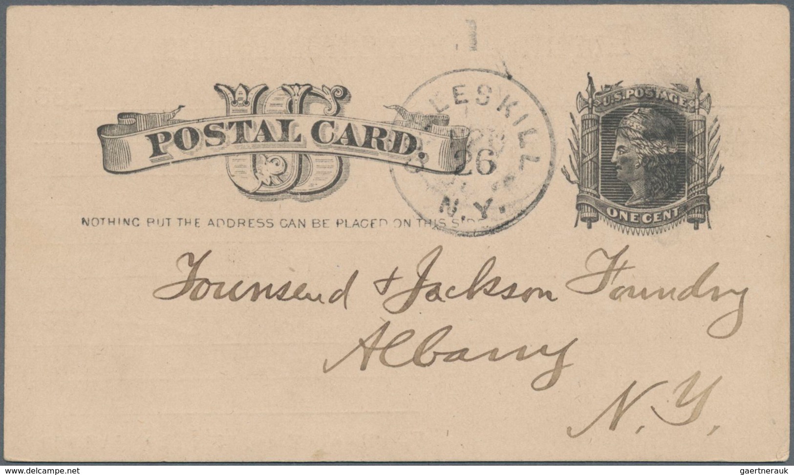 Vereinigte Staaten Von Amerika - Ganzsachen: 1886 Commercially Used Picture Postal Stationery Card W - Sonstige & Ohne Zuordnung