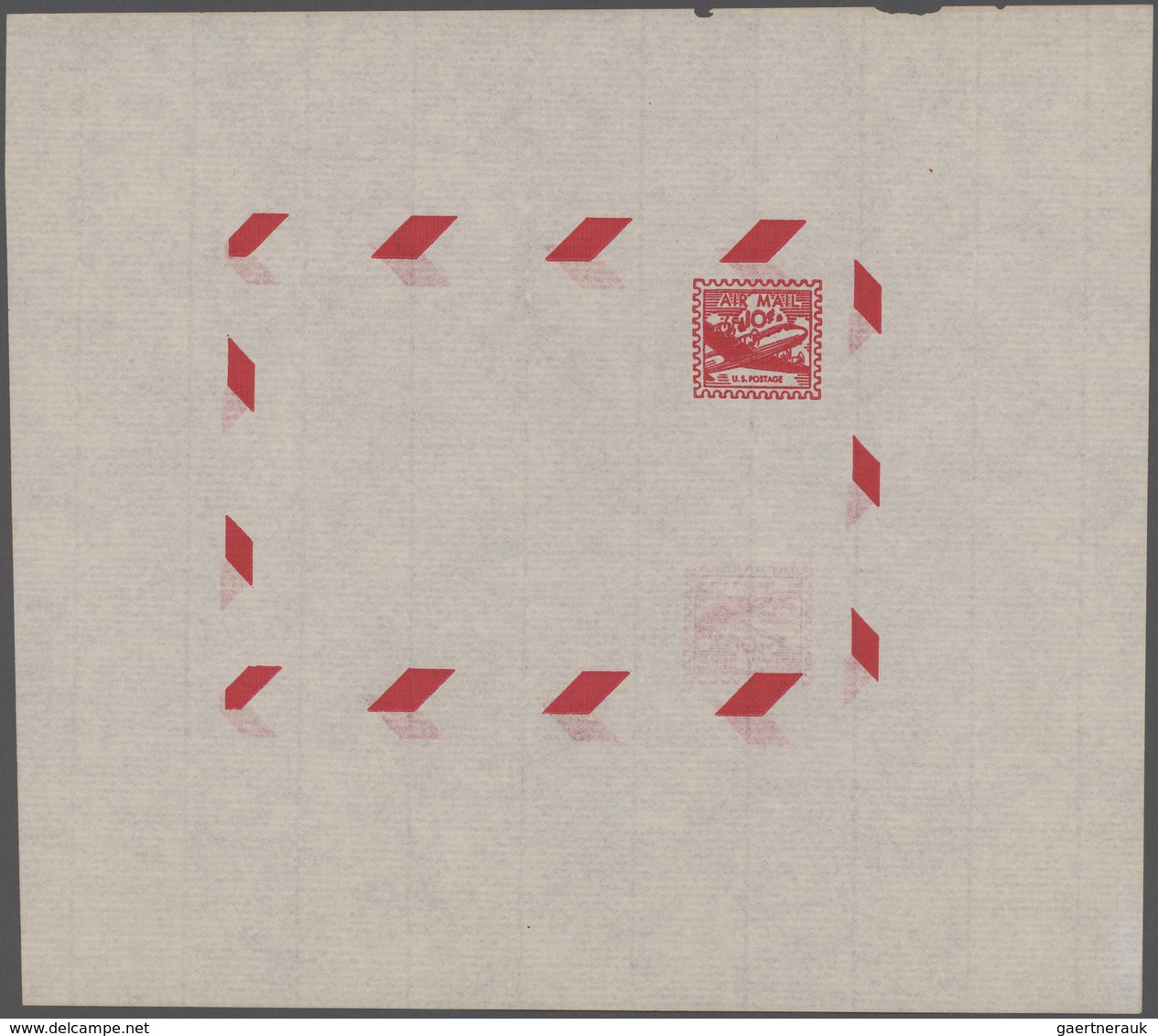 Vereinigte Staaten Von Amerika - Ganzsachen: 1947 Unused And Unfolded Airmail Lettersheet 10 C Brigh - Other & Unclassified